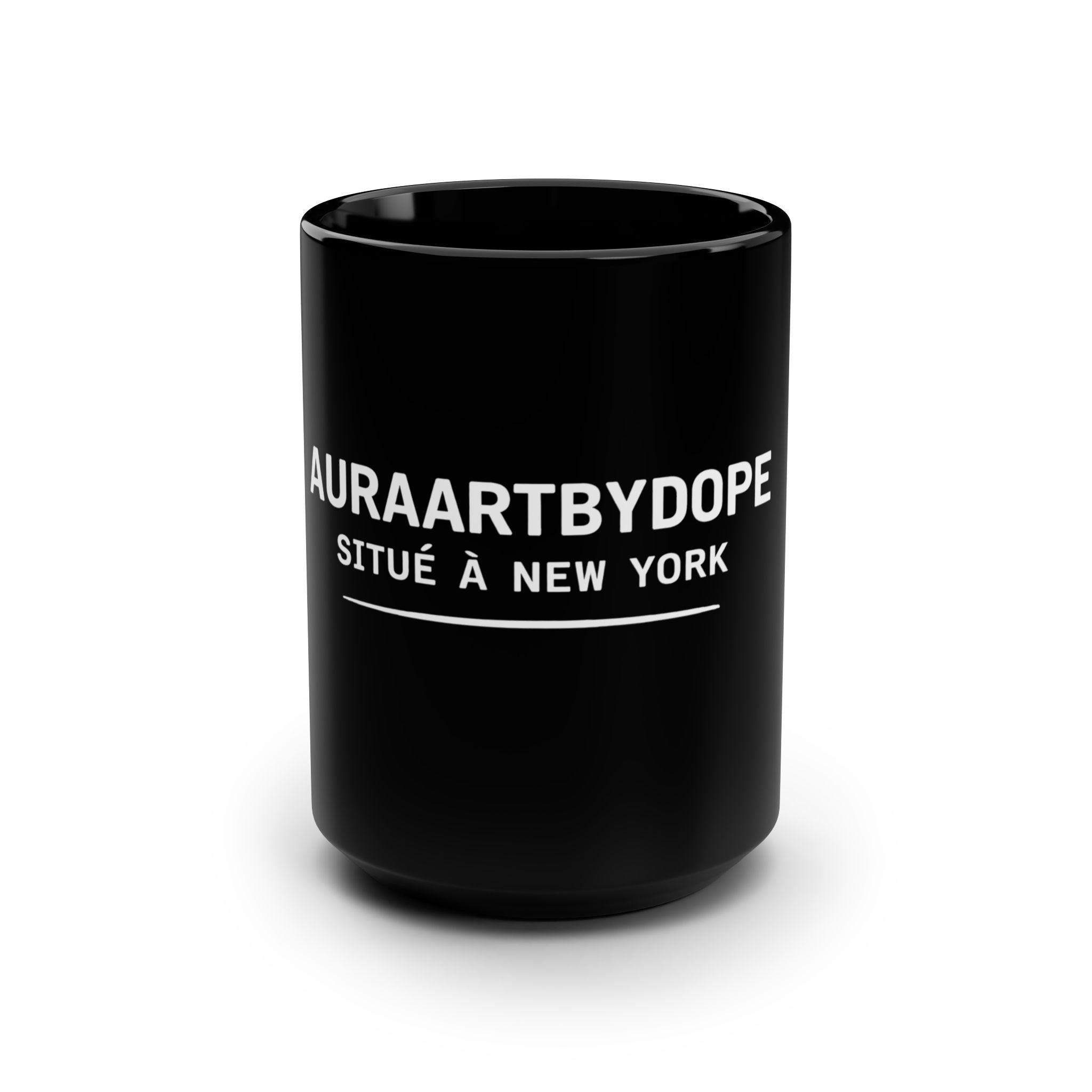 Black Mug, 15oz
