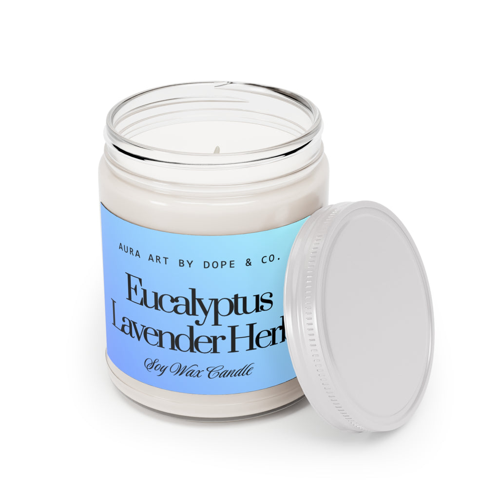 Scented Soy Candles with White Lid, 9oz