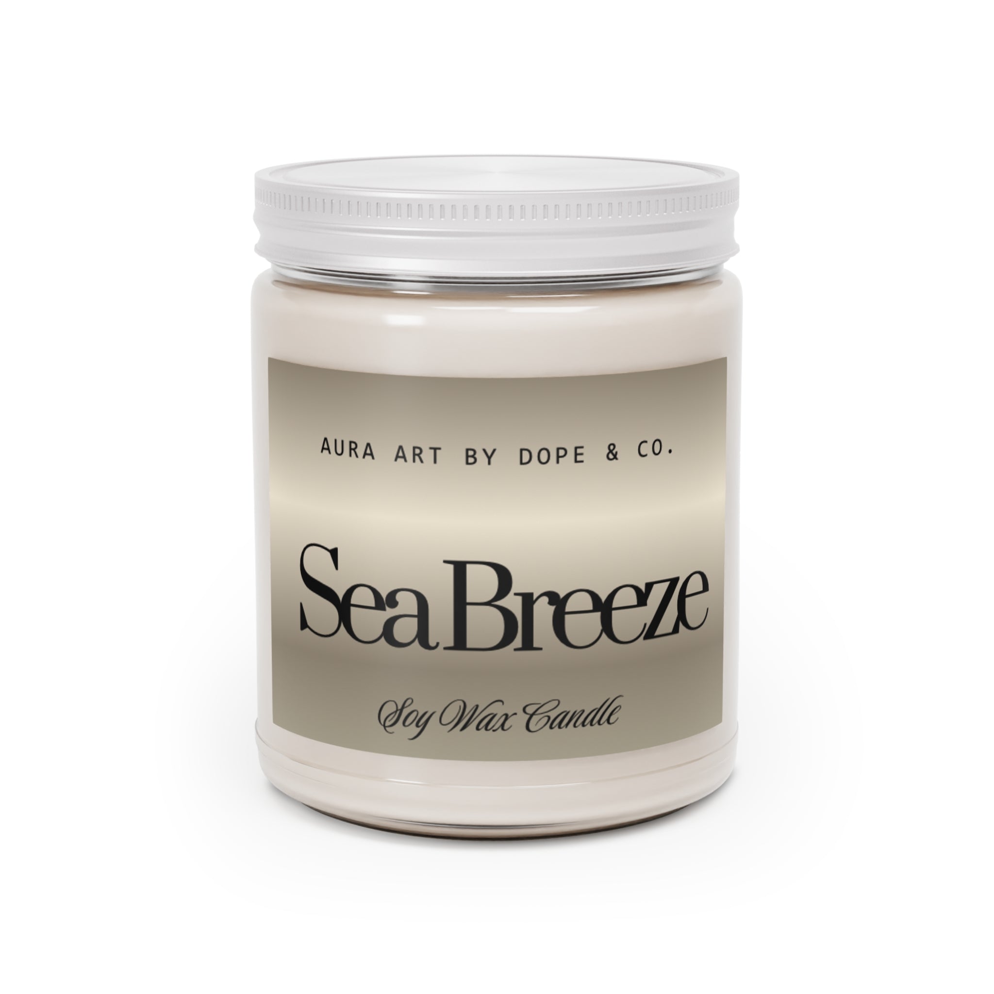 Scented Soy Candles with White Lid, 9oz
