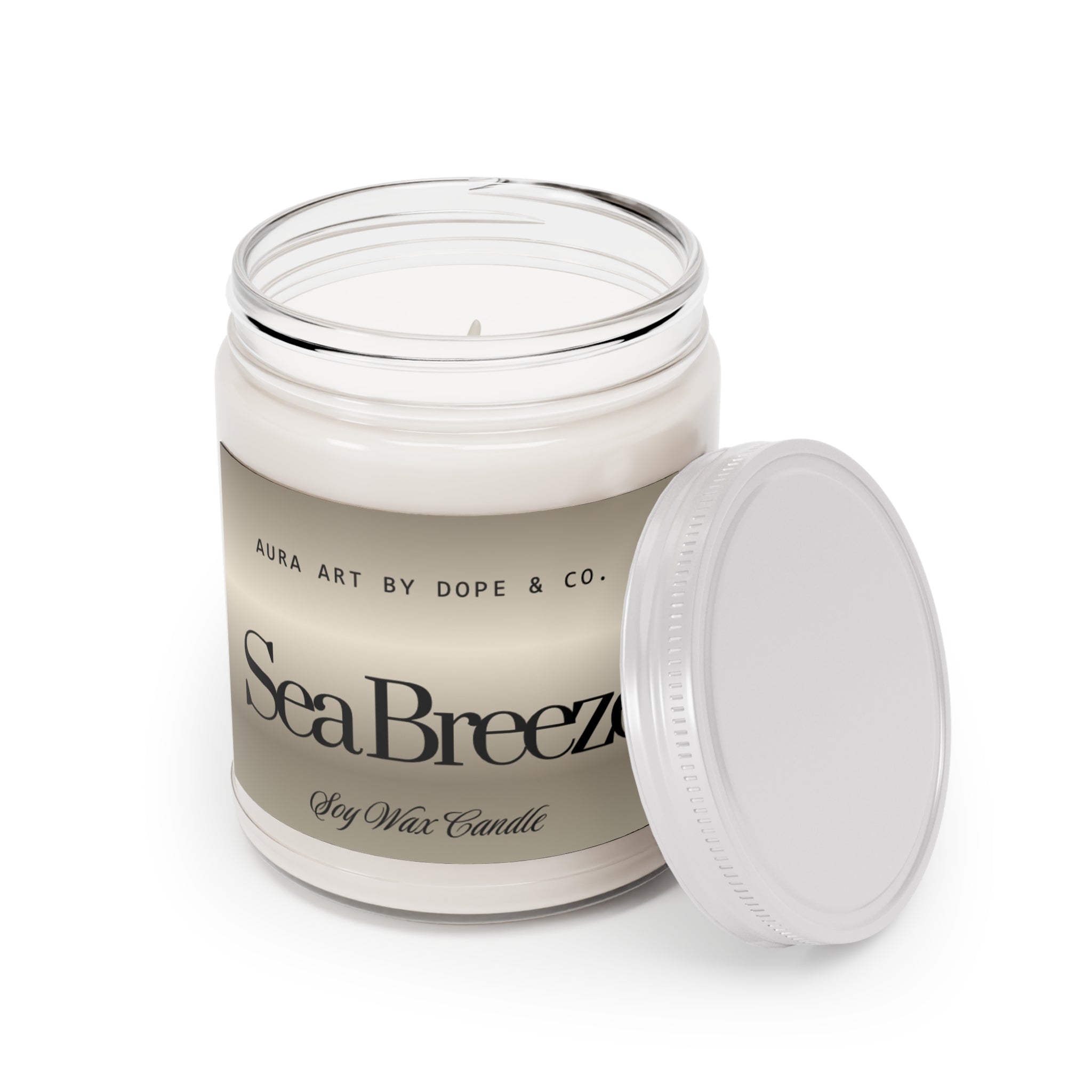 Scented Soy Candles with White Lid, 9oz