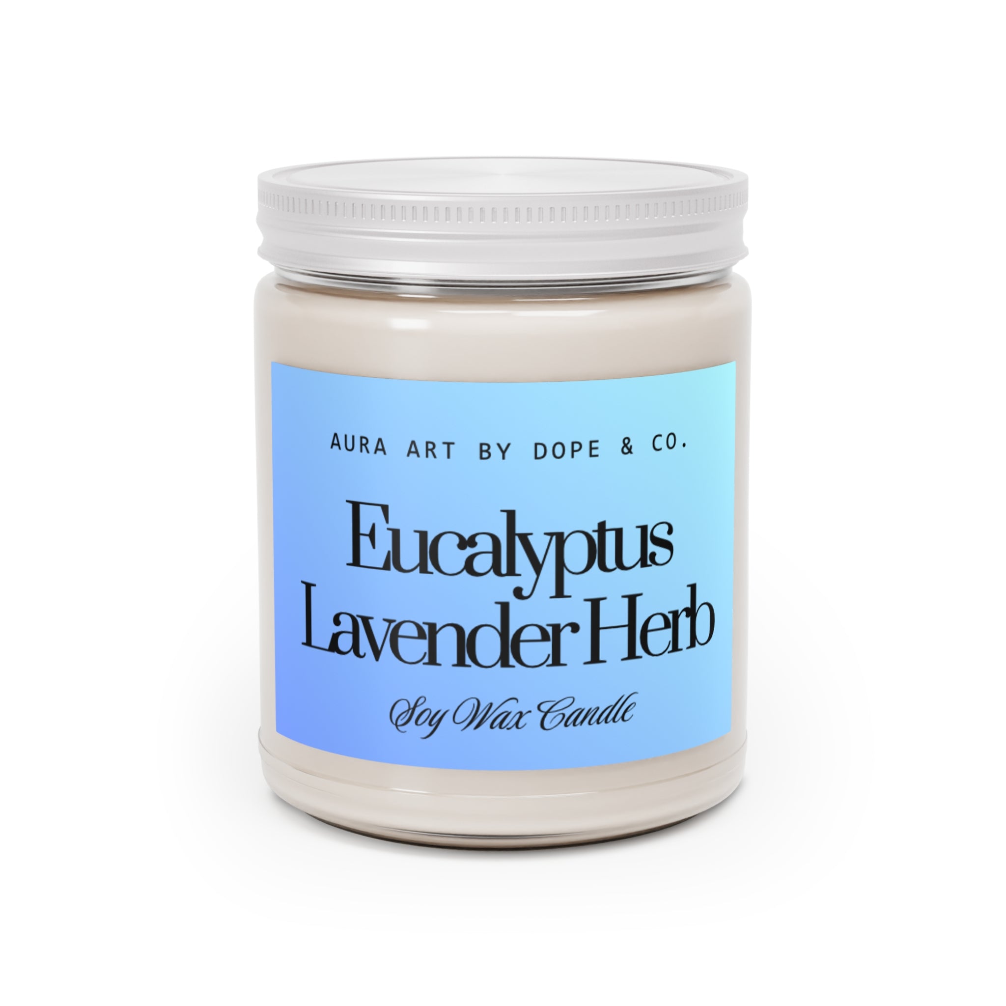 Scented Soy Candles with White Lid, 9oz