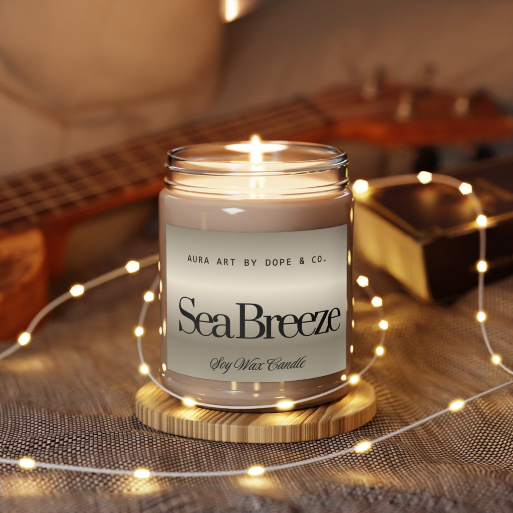 Scented Soy Candles with White Lid, 9oz