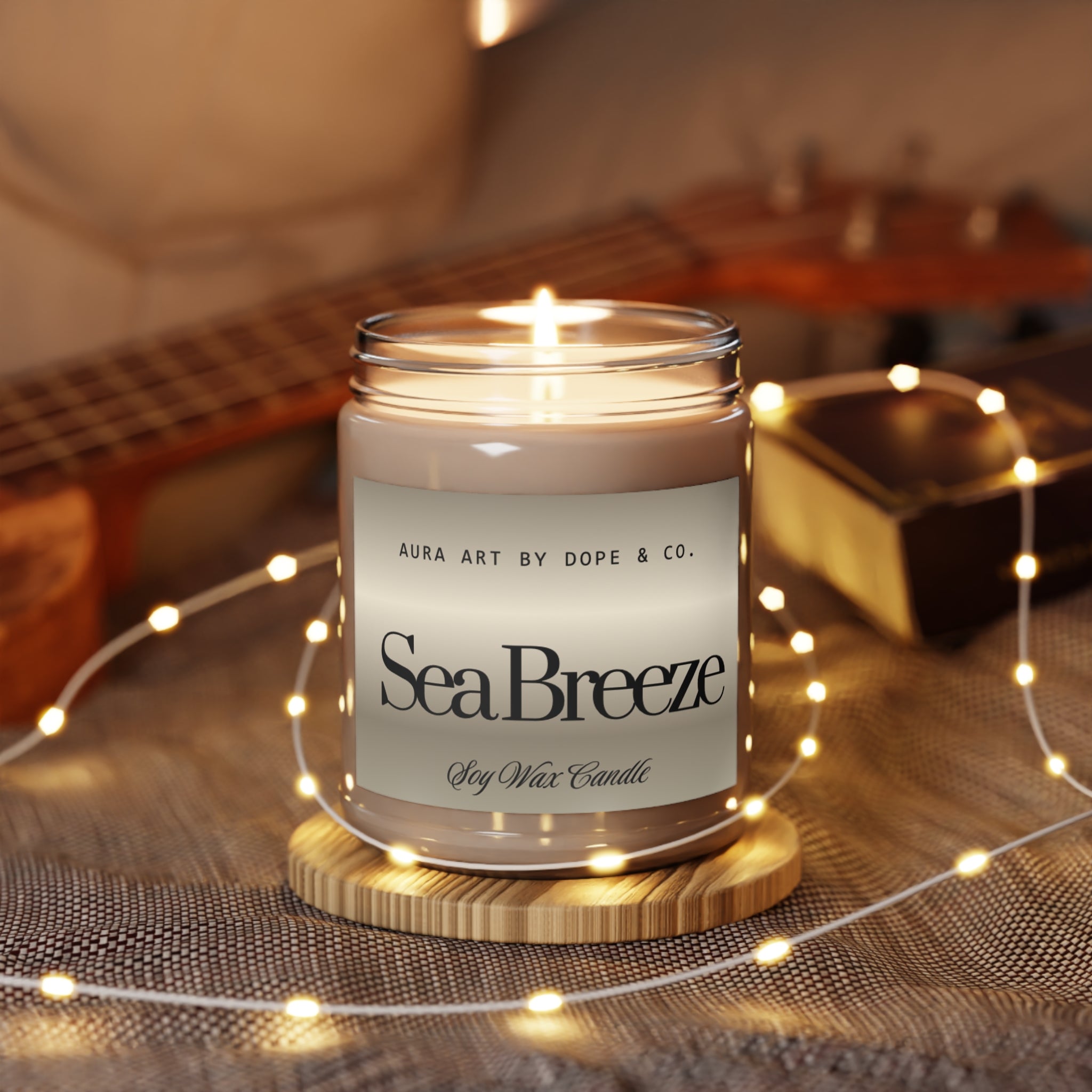 Scented Soy Candles with White Lid, 9oz