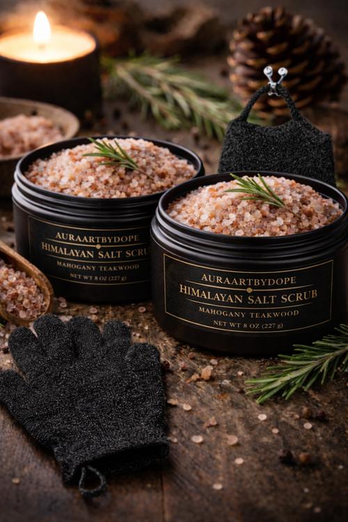 Himalayan Salt Scrub (Mahogany Teakwood) Bundle