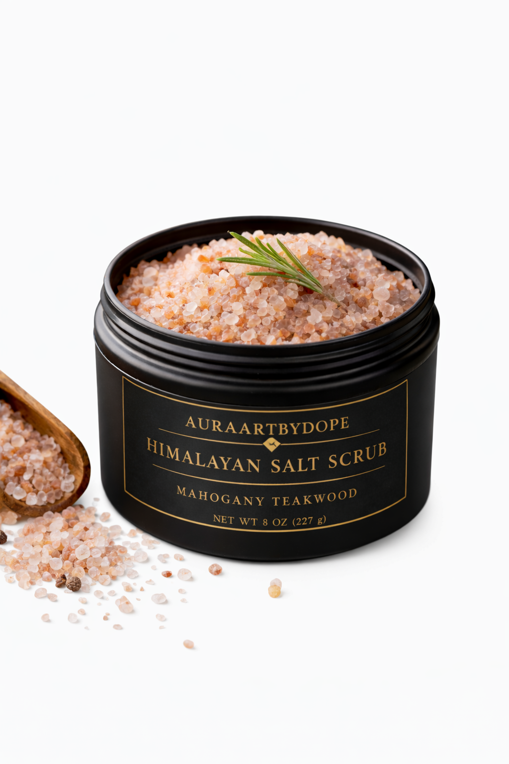 Himalayan Salt Srub ( Mahogany Teakwood)
